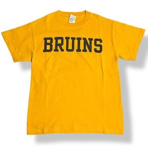Vintage 90s NHL Boston BRUINS Yellow T Shirt Delta Adult SMALL